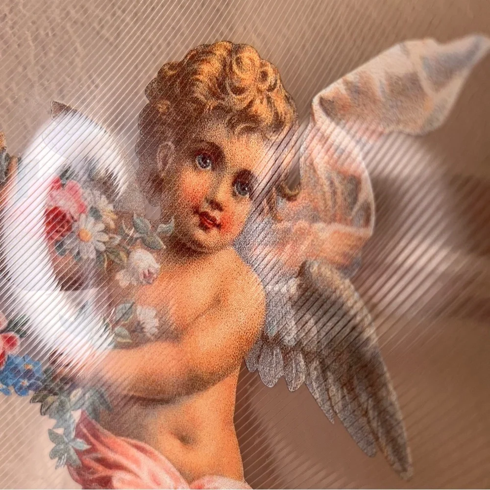 Vintage Angel Cherub Placemat, Victorian Romance, Crafting Project, Lantern Ligh